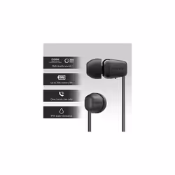 WI-C100 Wireless In-ear Headphones - Up to 25 hours of battery life - Water resistant -Built-in mic for phone calls - Voice Assistant compatible -