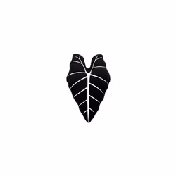 Green Philosophy Co. Plush Leaf Pillow 3D Accent Frydek Alocasia Obsidian Leaf Throw Pillow for Couch Sofa Living Room Home D ...