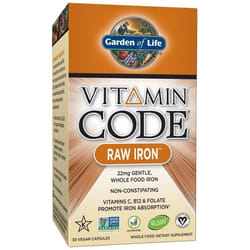 Garden of Life  Vitamin Code RAW Iron - 30 vcaps