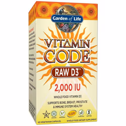 Garden of Life  Vitamin Code RAW D3, 2000 IU , 60 vcaps