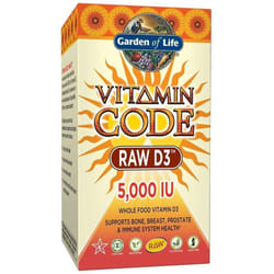 Garden of Life  Vitamin Code RAW D3, 5000 IU - 60vcaps
