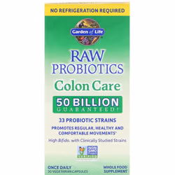 Garden of Life, RAW Probiotics, Colon Care, 30 Vegetarian Capsules
