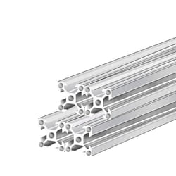 Aoje Link Silver 2020 Aluminum Extrusion Profile Four Holes Linear Rail 2020 Aluminum Profile Frame Machine DIY 3D Printer Workbench CNC 300mm 4PCS Si