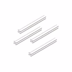 Aoje Link Silver 2020 Aluminum Extrusion Profile Four Holes Linear Rail 2020 Aluminum Profile Frame Machine DIY 3D Printer Workbench CNC 300mm 4PCS Si