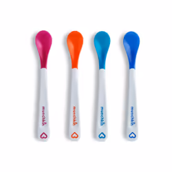 Munchkin White Hot Safety Baby Spoons BPA Free 4 Pack Polypropylene