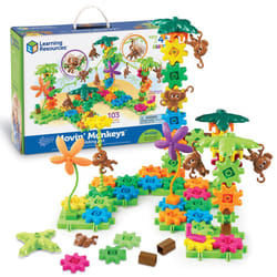 Learning Resources Gears! Gears! Gears! Movin' Monkeys Building Play Set  103 Pieces