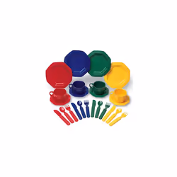Learning Resources Play Dishes  Colorful Kitchen Toy Plate Set  24 Pie