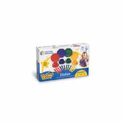 Learning Resources Play Dishes  Colorful Kitchen Toy Plate Set  24 Pie