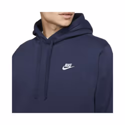 NIKE Club Mens Fleece Tracksuit Hoodie Jogger Navy - Hoodie, L