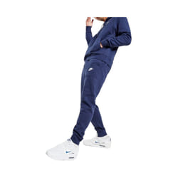 NIKE Club Mens Fleece Tracksuit Hoodie Jogger Navy - Full Tracksuit, M