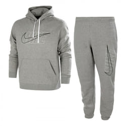 Nike Air Mens Tracksuit Hoodie Joggers Set Grey - Small