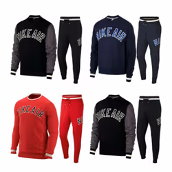 Nike Air Mens Tracksuit Sweatshirt Joggers Set - Medium, Red