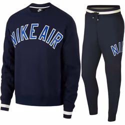 Nike Air Mens Tracksuit Sweatshirt Joggers Set - Medium, Red