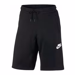 Nike Mens Fleece AV15 Sport Shorts Gym Sweat Black - Medium