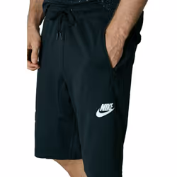 Nike Mens Fleece AV15 Sport Shorts Gym Sweat Black - Medium