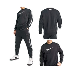 Nike Air Mens Repeat Tracksuit Black Set - Small