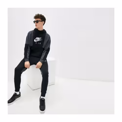 Nike Air Mens Black Kangaroo Hooded Tracksuit - Medium