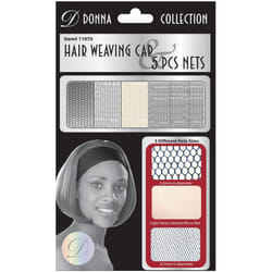 DONNA COLLECTION HAIR WEAVING CAP  5PCS NETS