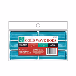DONNA Cold Wave Rods 325L 1125D JUMBO 6PCS Rollers Foam Hair Rollers Hair Curlers Hair Clips for Hairdressing Styling Heatles ...