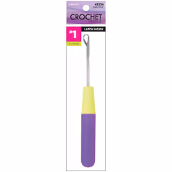 DONNA Crochet Needle Crochet Braid Hair Latch Hook Hair Extension Lime Purple
