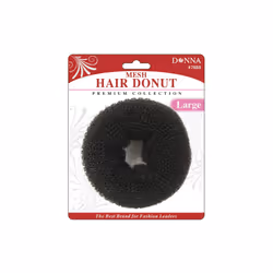 DONNA Mesh Hair Donut Donut Hair Bun Maker Ring Style Bun Maker Larg