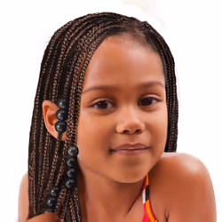DONNA 16mm Plastic Hair Beads XXL  Black Color  1pc