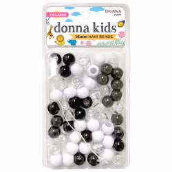DONNA 16mm Plastic Hair Beads XXL Hair Beads for Kids DIY Hair Braiding Plastic Beads for Braid Hair 1pc Quick Beaders for K ...