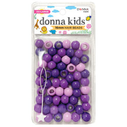 DONNA 16mm Plastic Hair Beads XXL  Purple Tone Mix Color  1pc