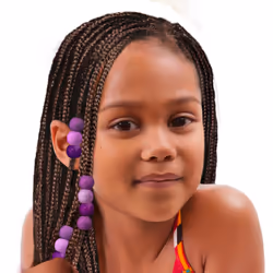 DONNA 16mm Plastic Hair Beads XXL  Purple Tone Mix Color  1pc