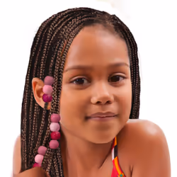 DONNA 16mm Plastic Hair Beads XXL Pink Mix Color