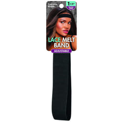 DONNA Adjustable Lace Melt Band Comfortable Non Slip Laying Edges Suitable for All Hair Types Soft and Stretch Headband for Women 1pc Black Color 1125