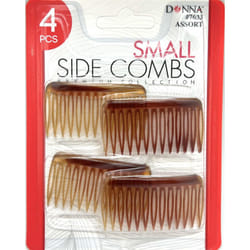 DONNA SIDE POCKET COMBS Small Side Combs Great for All Hair Type Hair Styling Comb for Women Men Convenient to Use Everyday 1PC BROWN Color