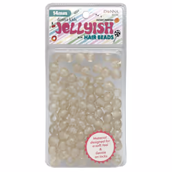 DONNA Kids Jellyish Hair Beads - Squishy Jellyish Twist 14MM Rubber Beads Accessories for Kids Silicone Feeling Beads Jew ...
