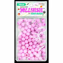DONNA Kids Jellyish Hair Beads  Beads Jewelry Making Kit DIY Hair Braiding  Light Pink Color 1pc