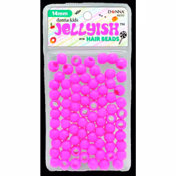 DONNA Kids Jellyish Hair Beads  Beads Jewelry Making Kit DIY Hair Braiding  HOT Pink Color 1pc