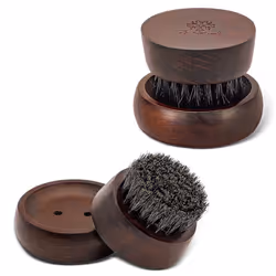 Beard Brush for Men 100 Boar Bristle Beard Brush Comes with Solid Wood Base Mastering The Beards of Men All Over The World