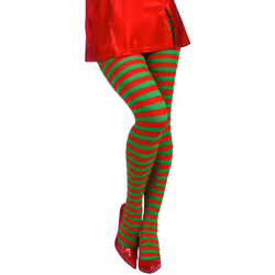 Forum Novelties Women Adult Christmas Striped Tights Costume Footwear