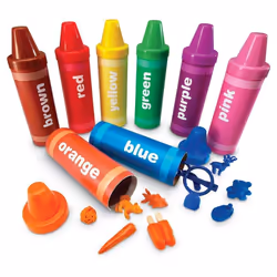 Learning Resources Rainbow Sorting Crayons - 56 Pieces, Ages 3+ Kids Crayons, Early Color Recognition & Sorting, Toddler Sort ...