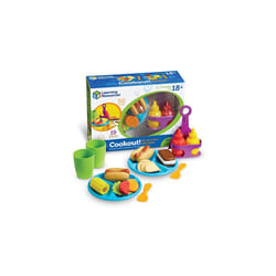 Learning Resources New Sprouts Cookout!  19 Pieces  Ages 18+ Months  Barbecue Set  Pretend Play Food for Toddlers