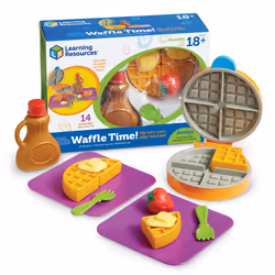 Learning Resources New Sprouts Waffle Time Pretend Play Food Set 14
