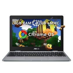 ASUS C223 11.6/'' HD Chromebook Laptop  Intel Celeron N3350 Processor  4GB RAM  32GB eMMC Flash Memory  Intel HD Graphics  HD Webcam  Stereo Speakers