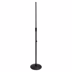 On-Stage Stands MS9210, Straight microphone stand, Round base, Black, 5/8", 91.4 cm, 165.1 cm