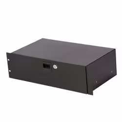 On-Stage Stands 14408, Freestanding rack, 3U, Key lock, Black