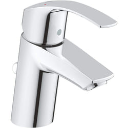 GROHE Eurosmart single-lever basin tap with pop-up waste, plug, one handle basin mixer tap, bathroom, regular spout, water-saving, easy to clean, easy