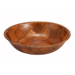 Winco WWB-18 Wooden Woven Salad Bowl  18-Inch  Brown