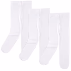 Luvable Friends 01505_white_2T-4T, Child, Female, 2T-4T, 3 pair(s)