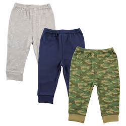 Luvable Friends 10132146_Camo_2T, Male, Baby (0 - 2 years), 2 Toddler, Cotton, 3 pc(s)
