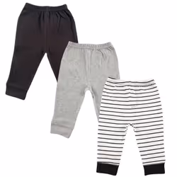 Luvable Friends 10132153_Black_4T, Male, Baby (0 - 2 years), 4 Toddler, Cotton, 3 pc(s)