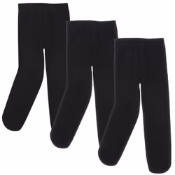 Luvable Friends 10701573_Black_2-4T, Child, Female, 2T-4T, 3 pair(s)