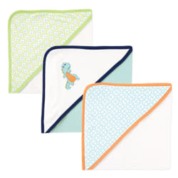 Luvable Friends 10305229_Dino baby towel Cotton 3 pc(s)